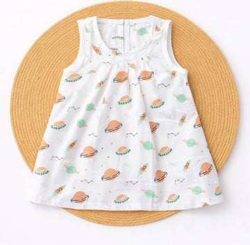 Muslin Frock With Back Zip