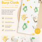6 Layer Muslin Burp Cloth