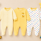 3 Piece Romper Set Soft Cotton - Yellow