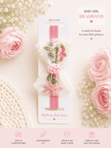 Baby Headband -  Rose Pink