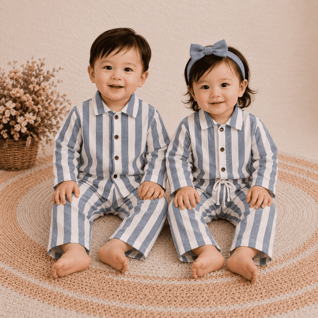 Premium Muslin Fullslevee Shirt with Pant Set