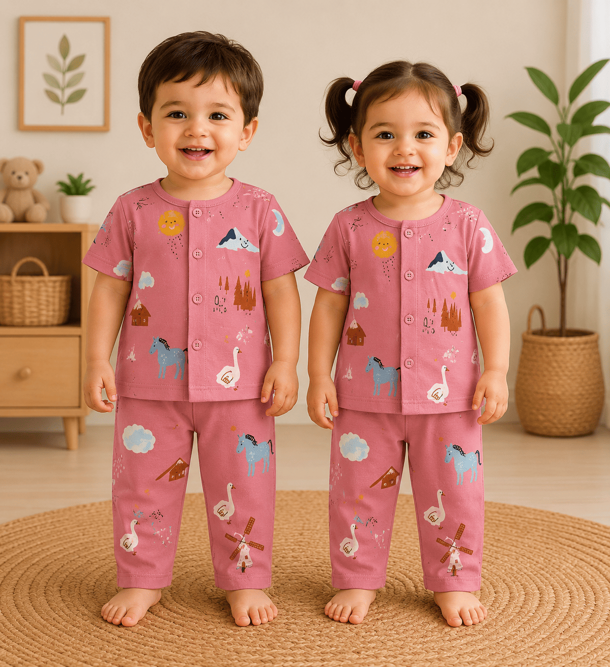 Kids Premium Cotton Night Suit