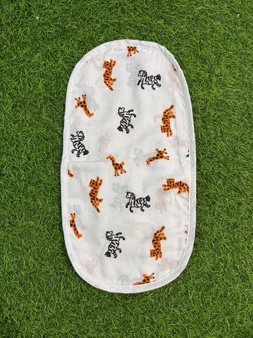 6 Layer Muslin Burp Cloth- Tiger