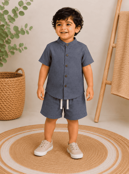 Premium Muslin Co-Ord Set for Boys