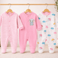 3 Piece Romper Set Soft Cotton - Pink