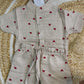 Premium Muslin Co-Ord Set - Sandal Heart