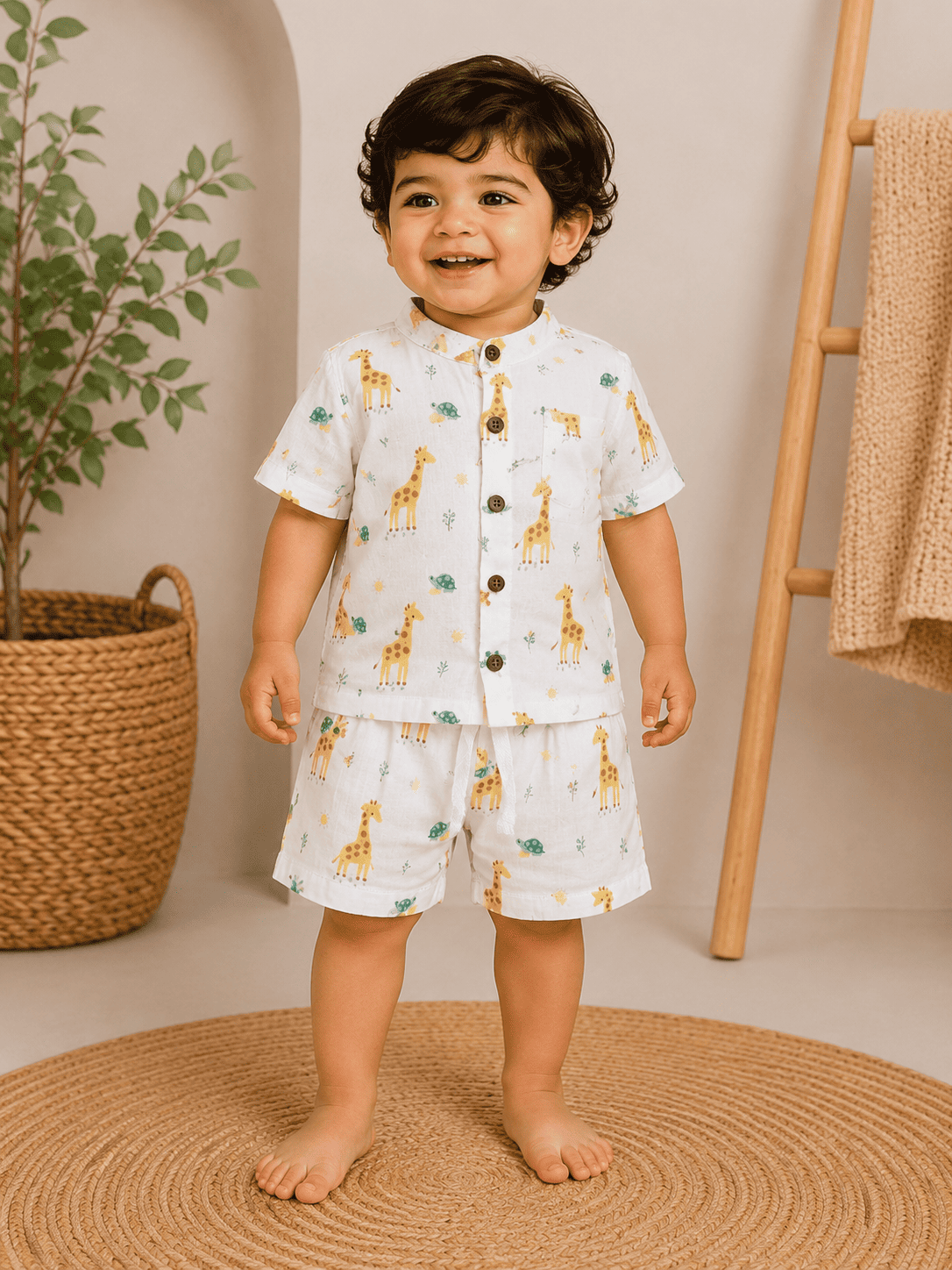 Premium Muslin Co-Ord Set for Boys
