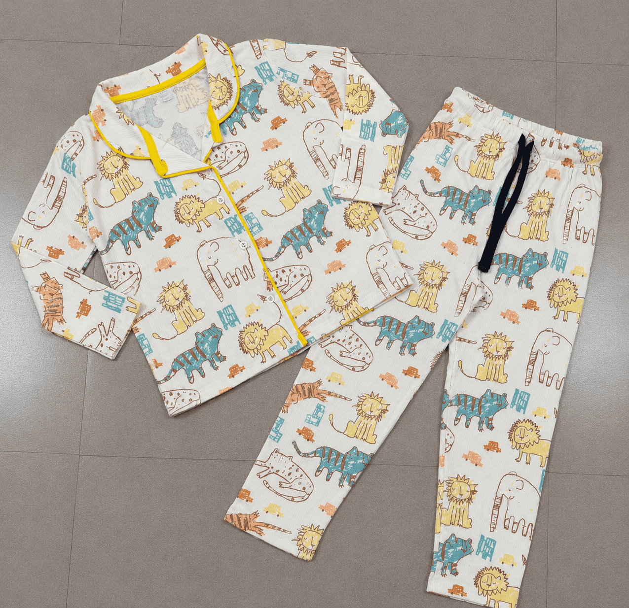 Premium Full Sleeve Night Suit -  Jungle Safari