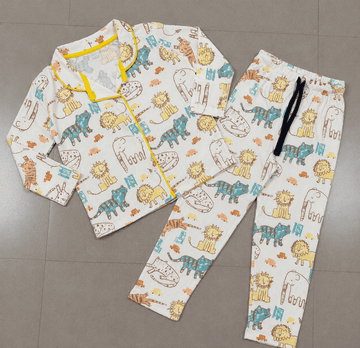 Premium Full Sleeve Night Suit -  Jungle Safari