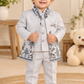 Premium Embroidered 3-Piece Coat Suit Set