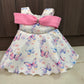 Premium Scuba Frock with Flair - Butterfly (Baby)