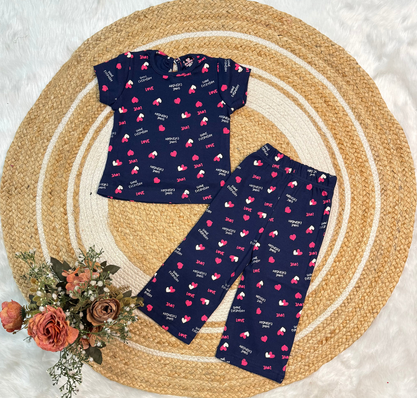 Girls Ribbed Star Co-ords Set