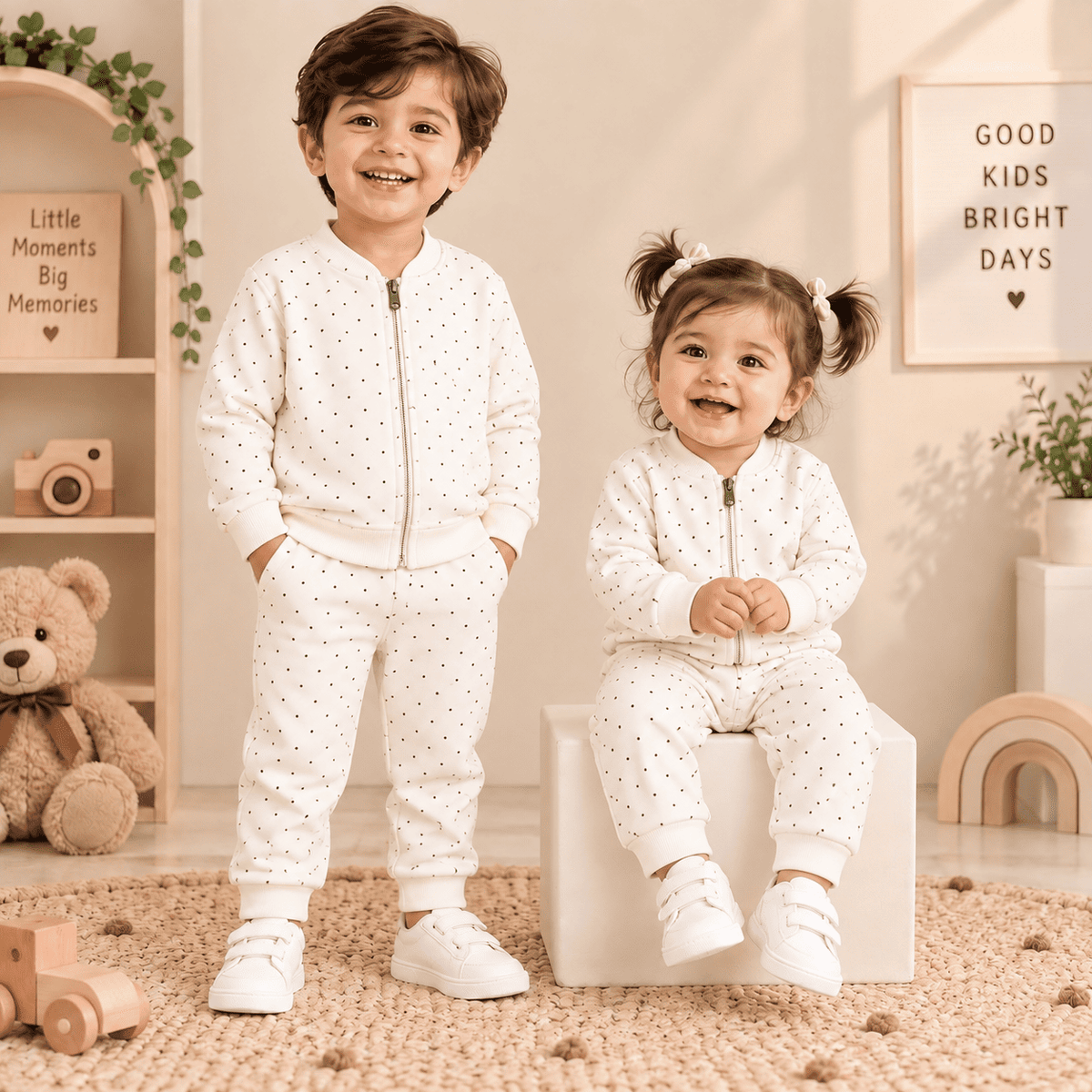 Pre-Winter Front Zip Co-Ord Set - Buy3 @999₹