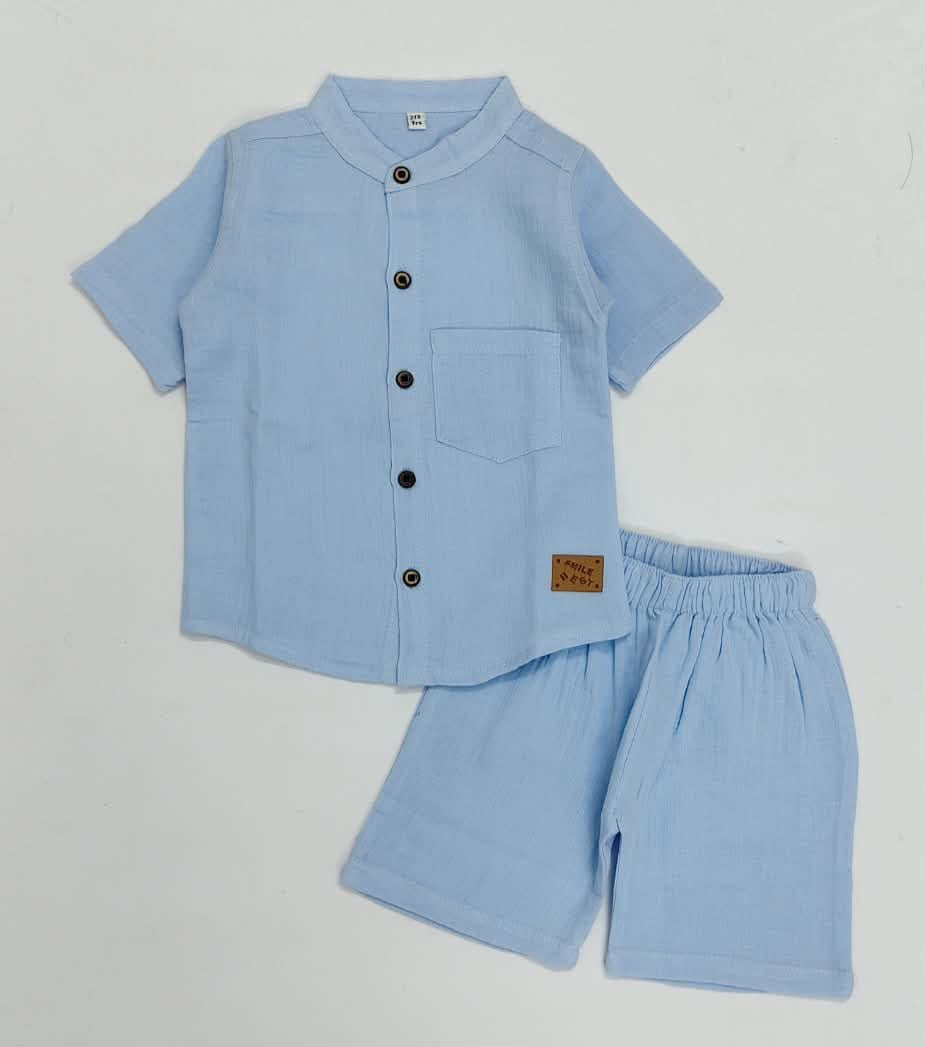 Premium Muslin Co-Ord Set for Boys