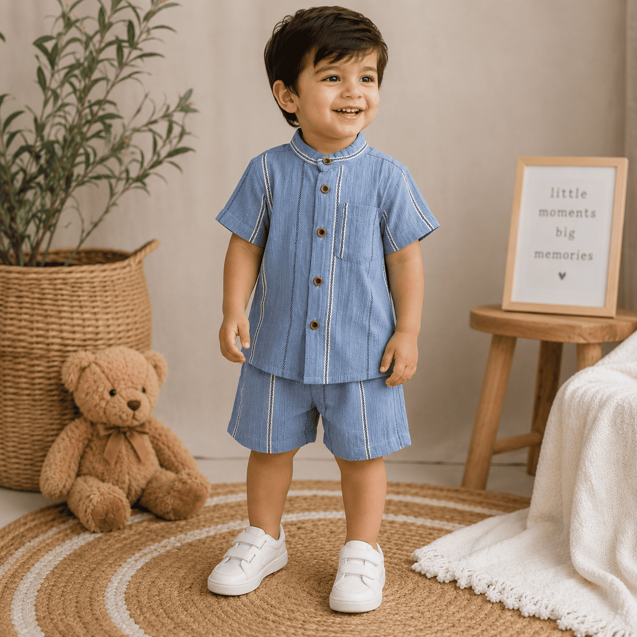 Premium Muslin Co-Ord Set for Boys