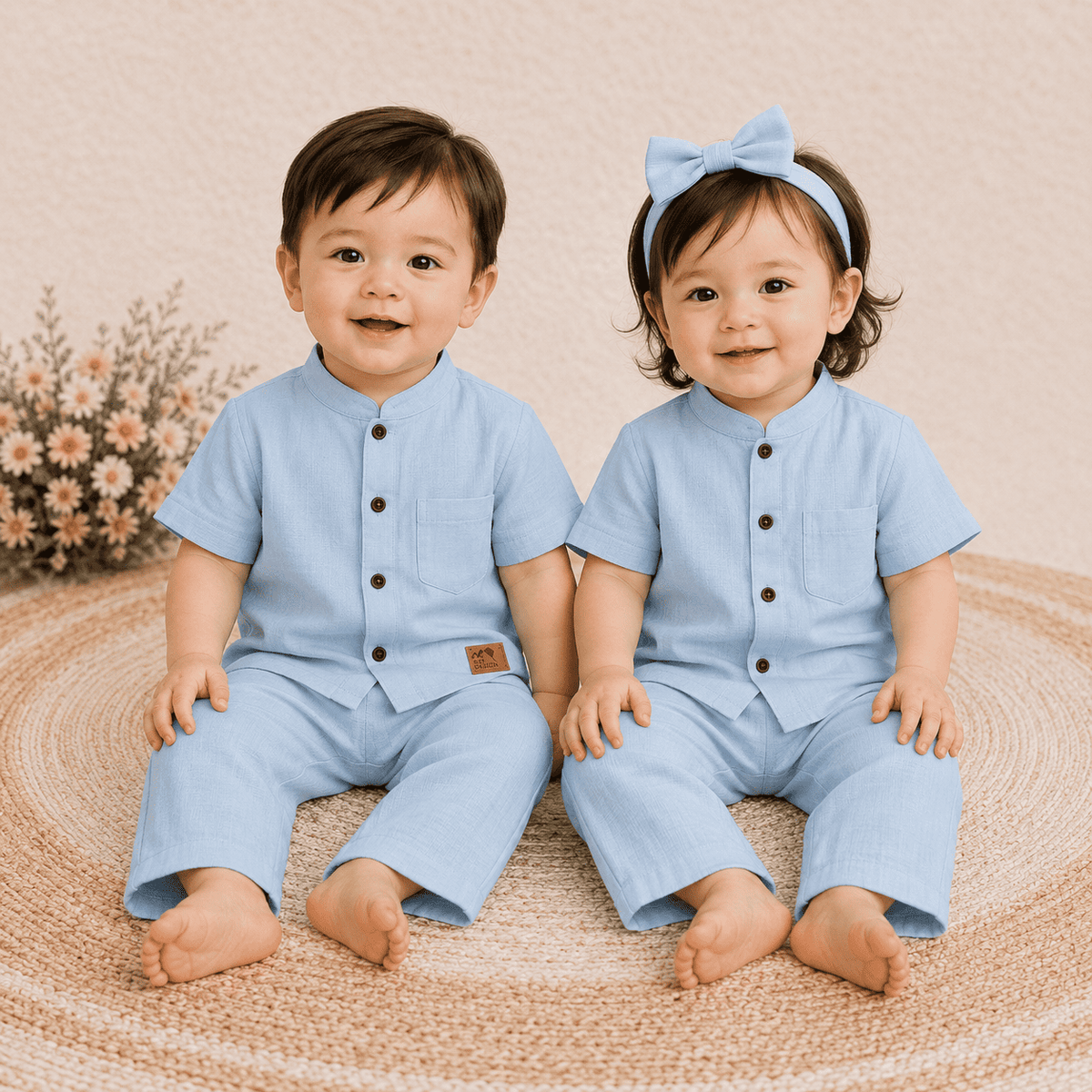 Premium 2-Layer Muslin Shirt & Pant Set