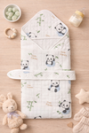 4-Layer Muslin Hooded Towel - Panda