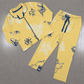 Premium Full Sleeve Night Suit - Yellow Flower