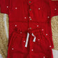 Premium Muslin Co-Ord Set for Boys - Red Colour