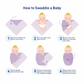 4-Layer Muslin Hooded Towel - Teddy Bear with Cloud Moon