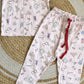 Half Sleeve Kids Night Suit - Light Pink Doodle