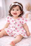 Co-ord Set for Girls - Pink Flower