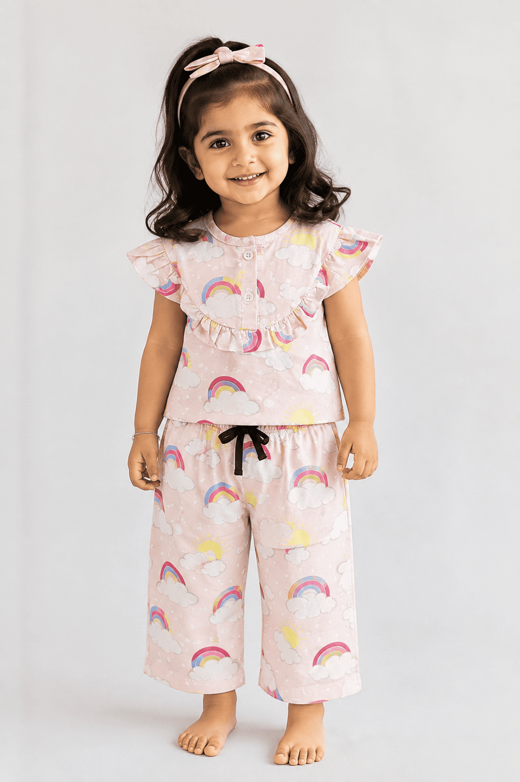 Frill Top with Palazzo Set