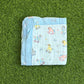 Muslin Receiving Blanket - Blue Border with Unicorn 110*110 cm