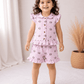 Muslin Frill Sleeve Shorts Set
