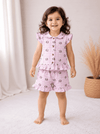 Muslin Frill Sleeve Shorts Set