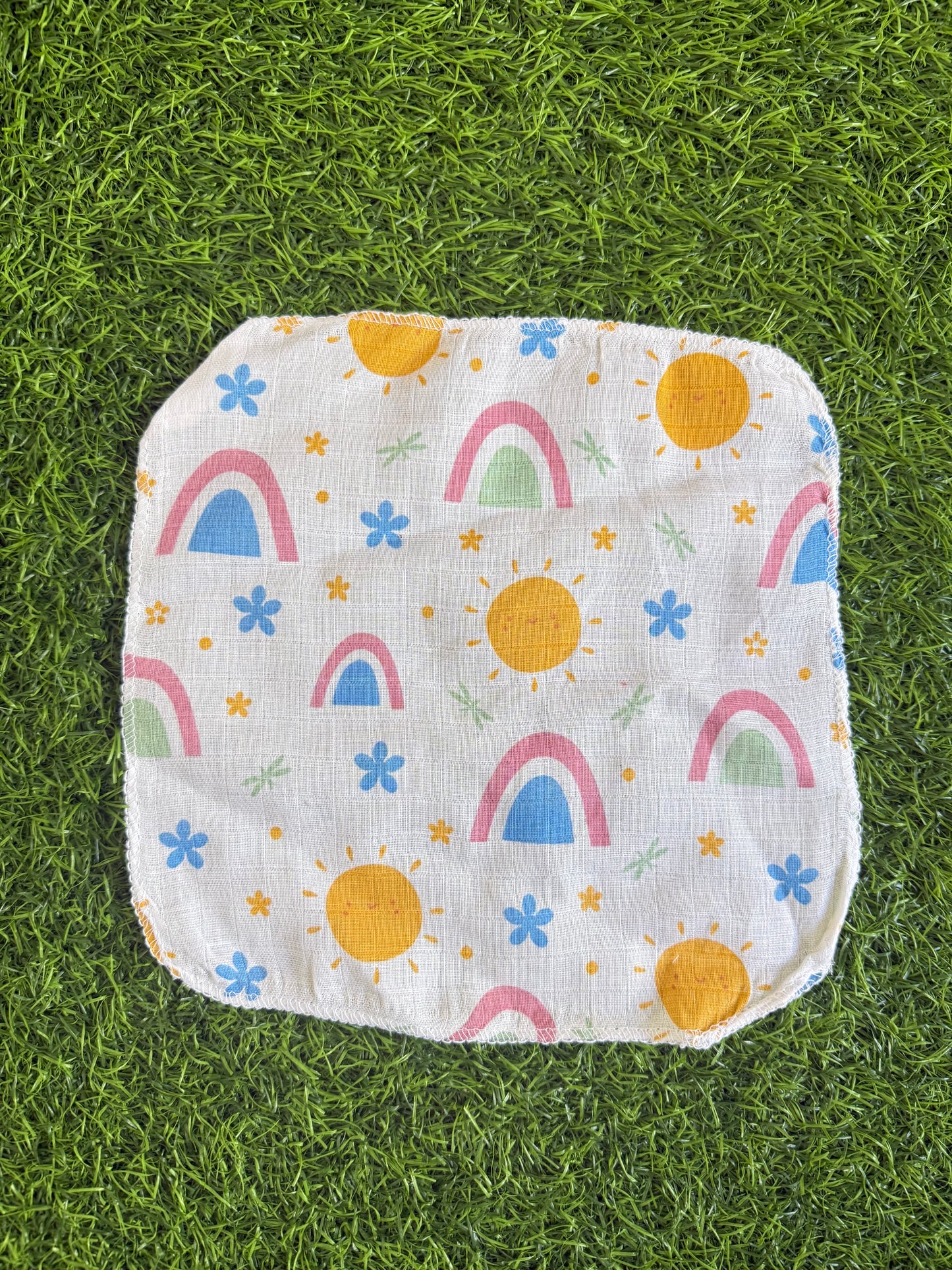 Muslin Wash Cloth – Assorted (Set of 3 Pieces) 23*23 Cm