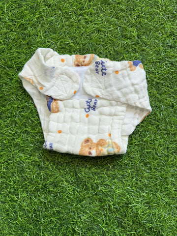 Crinkled Muslin Nappy