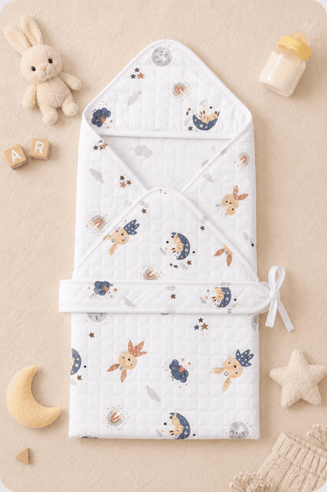 4-Layer Hooded Towel - Dreamy Night Forest