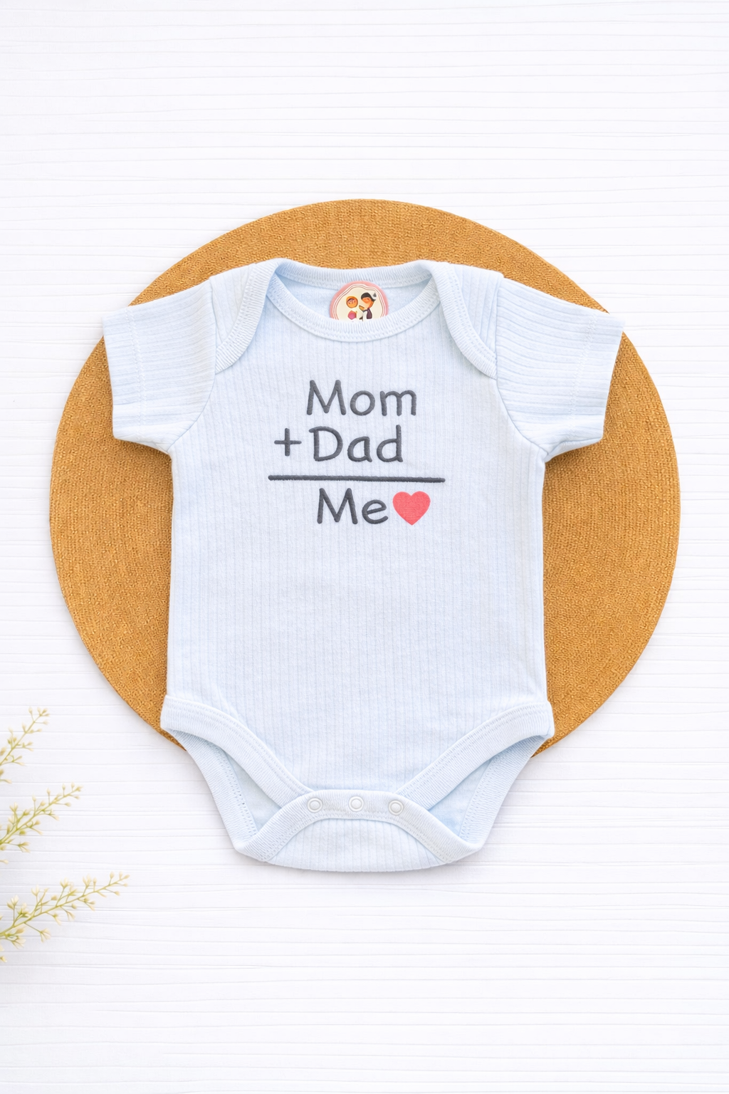 Onesie- Blue I 🩷 Mom and Dad