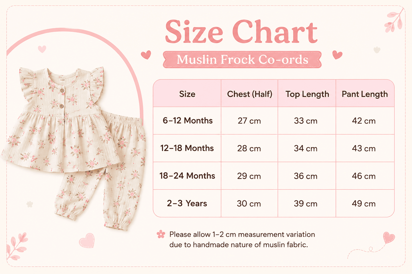Muslin Frock with Pant Set