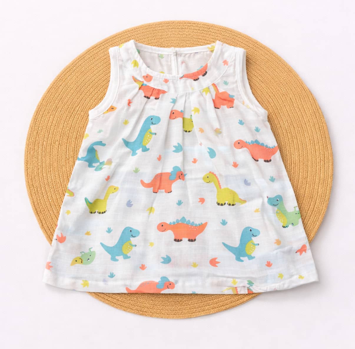 Muslin Frock With Back Zip