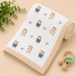 Muslin Receiving Blanket - Teddy Love