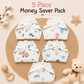 Muslin 6 layer Nappy- Pack Of 5