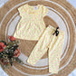 Frock with Pant Co-ord Set - Yellow Cherry