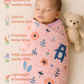 Muslin Receiving Blanket - Orange Pumpkin