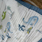 Muslin Receiving Blanket - Dinosaur with Tree