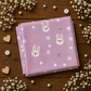 Muslin Bath Towel - Lilac Bunny