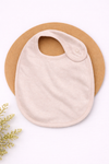 Baby Bib - Pink with Gray