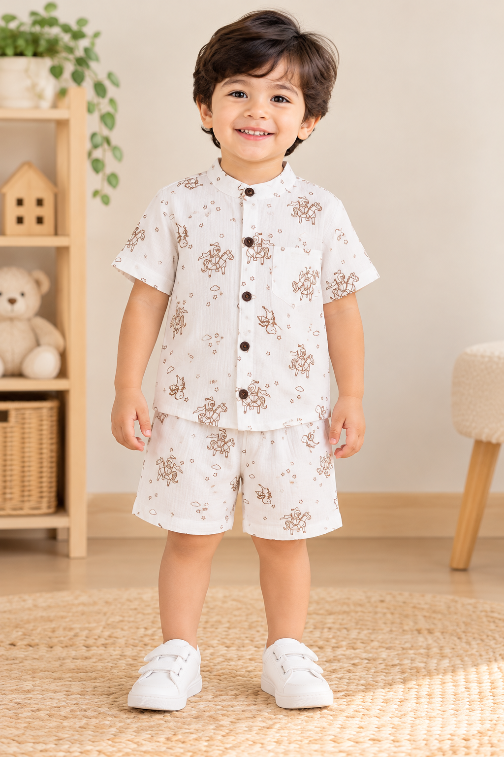Premium Muslin Co-Ord Set for Boys