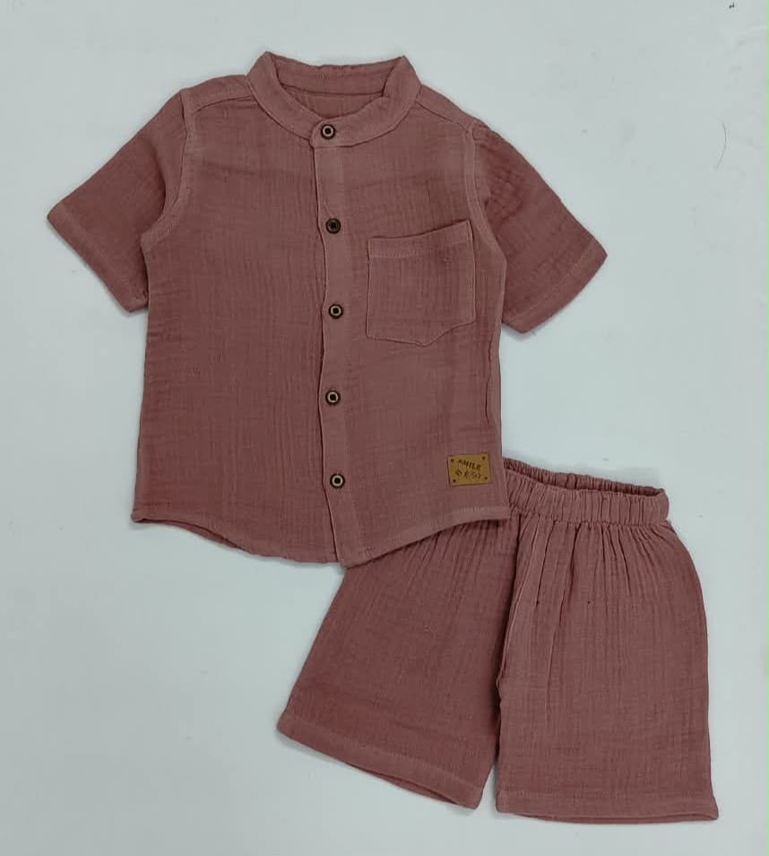 Premium Muslin Co-Ord Set for Boys