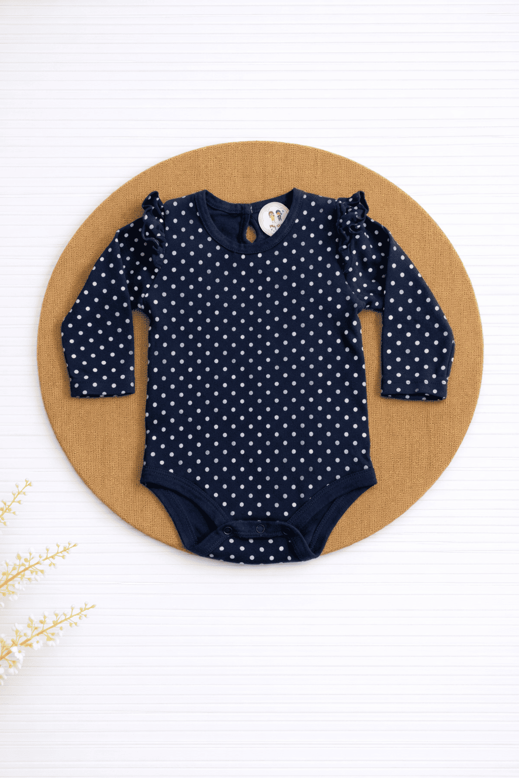 Onesies- Navy Blue Dot