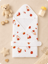 4-Layer Hooded Towel - Lucky Bunny Print