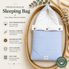 Premium Muslin Carry Nest - Blue White