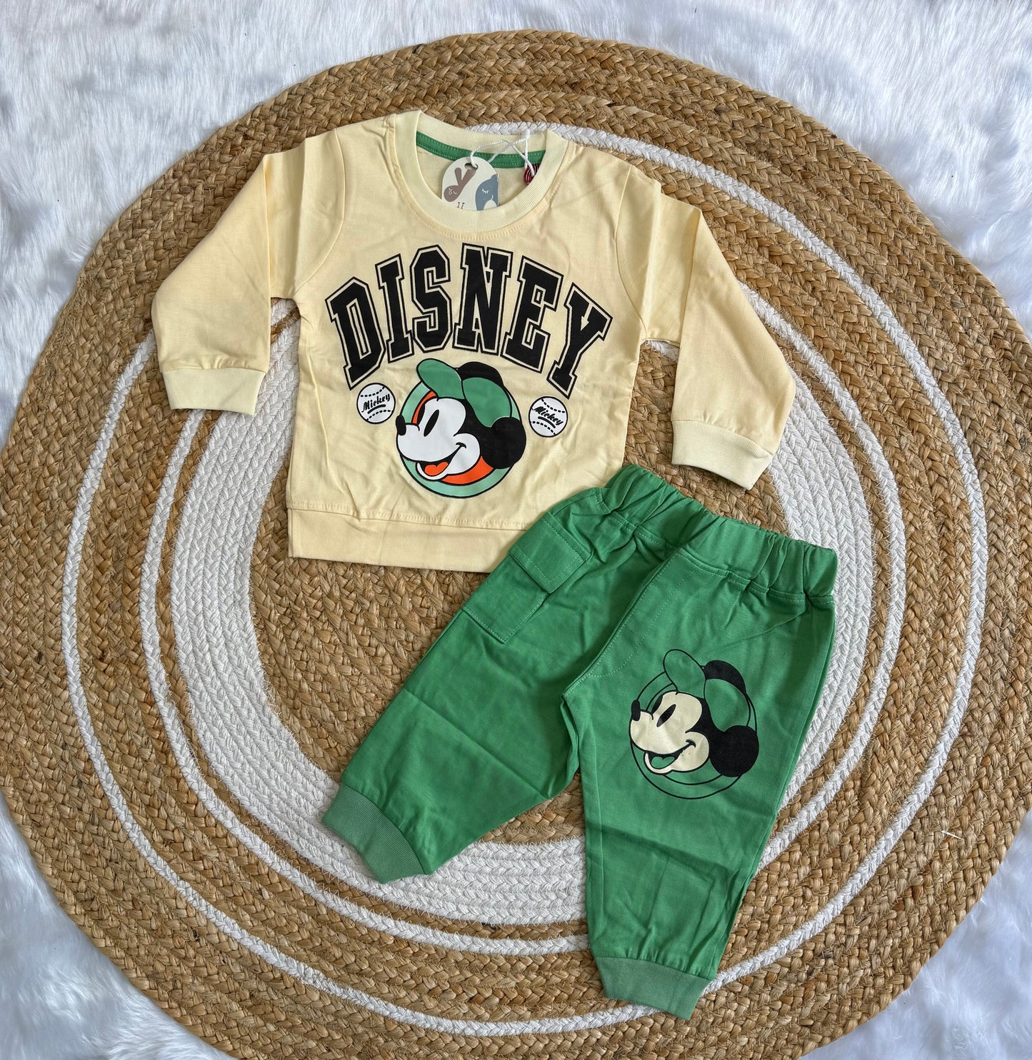 Kids Jogger Set – Pale Yellow Disney