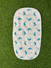 6 Layer Muslin Burp Cloth- Blue Whale